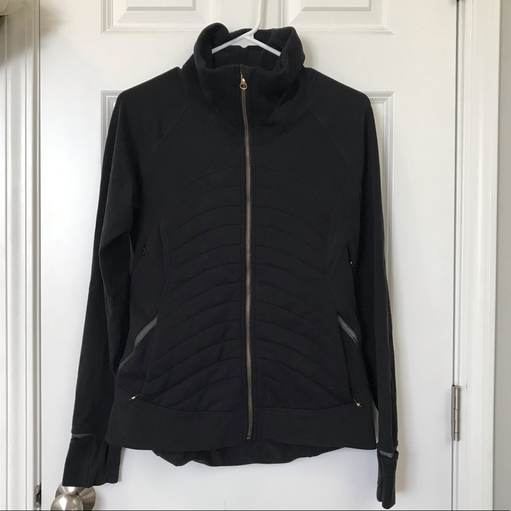 Lululemon Full ZIP Gold Detail